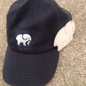 Ivory Ella Women's Navy Blue Embroidered Logo Front & Back Adjustable Cap